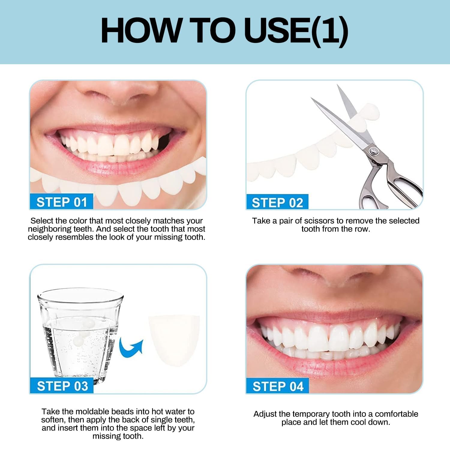 Temporary Tooth Filling Replacement Kit - Emergency Dental Repair for Lost Fillings & Cavities - Perfect for Travel, Camping & Home Use