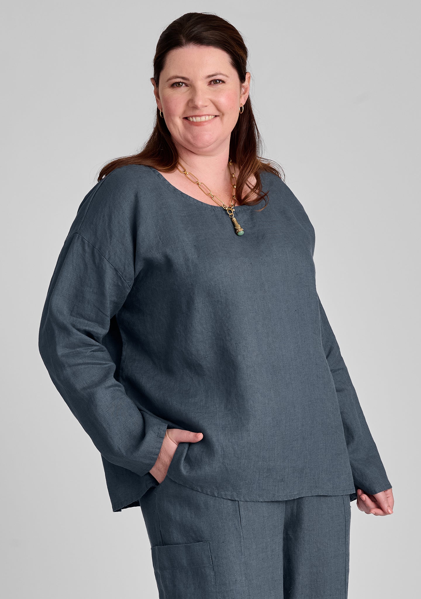 Throw It On Long Sleeve Linen Shirt - Breathable Casual Button Down Top for Men & Women | Perfect for Beach, Office & Summer Outings