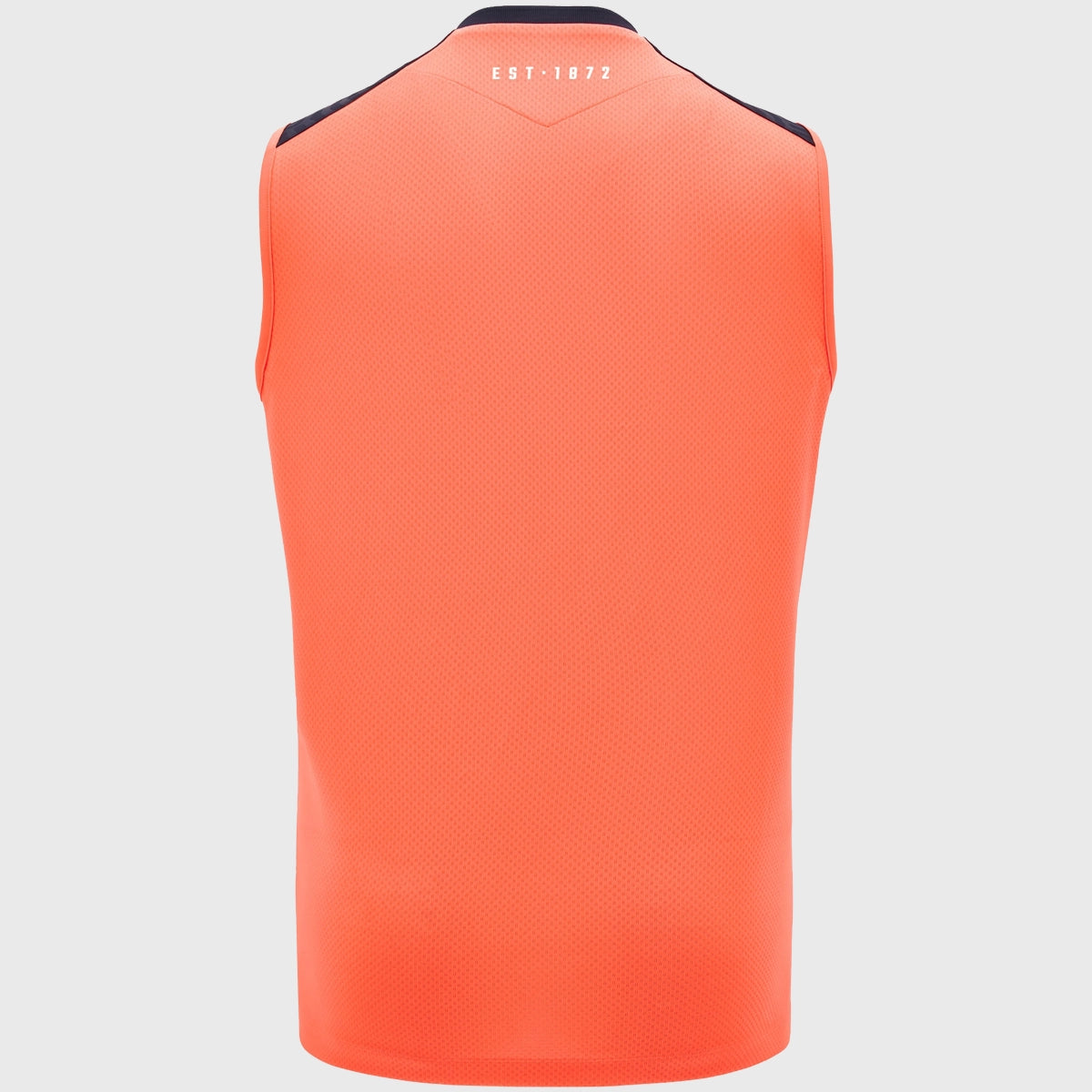Edinburgh Rugby Macron Sleeveless Performance Tee - Coral Pink Polyester Jersey for Training & Match Day