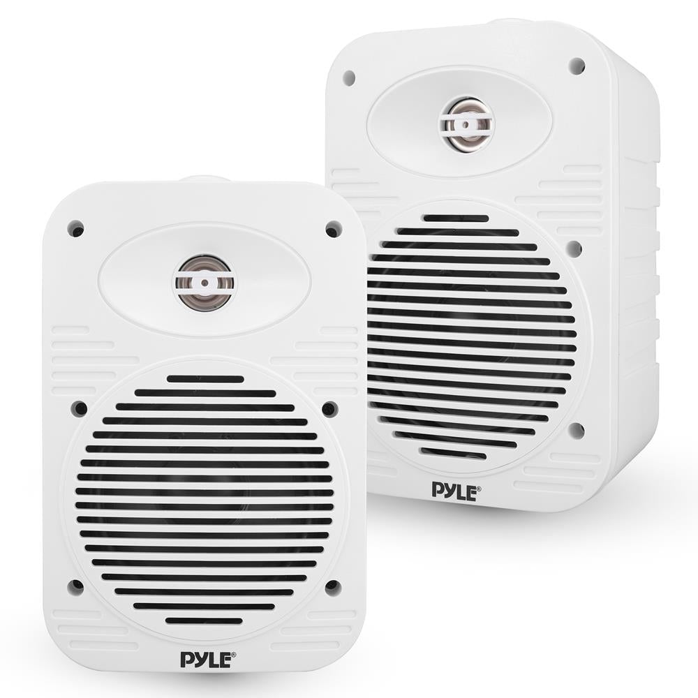 2-Way Indoor/Outdoor Waterproof Speaker System - High-Quality Sound for Patio, Garden, Pool & Home Entertainment