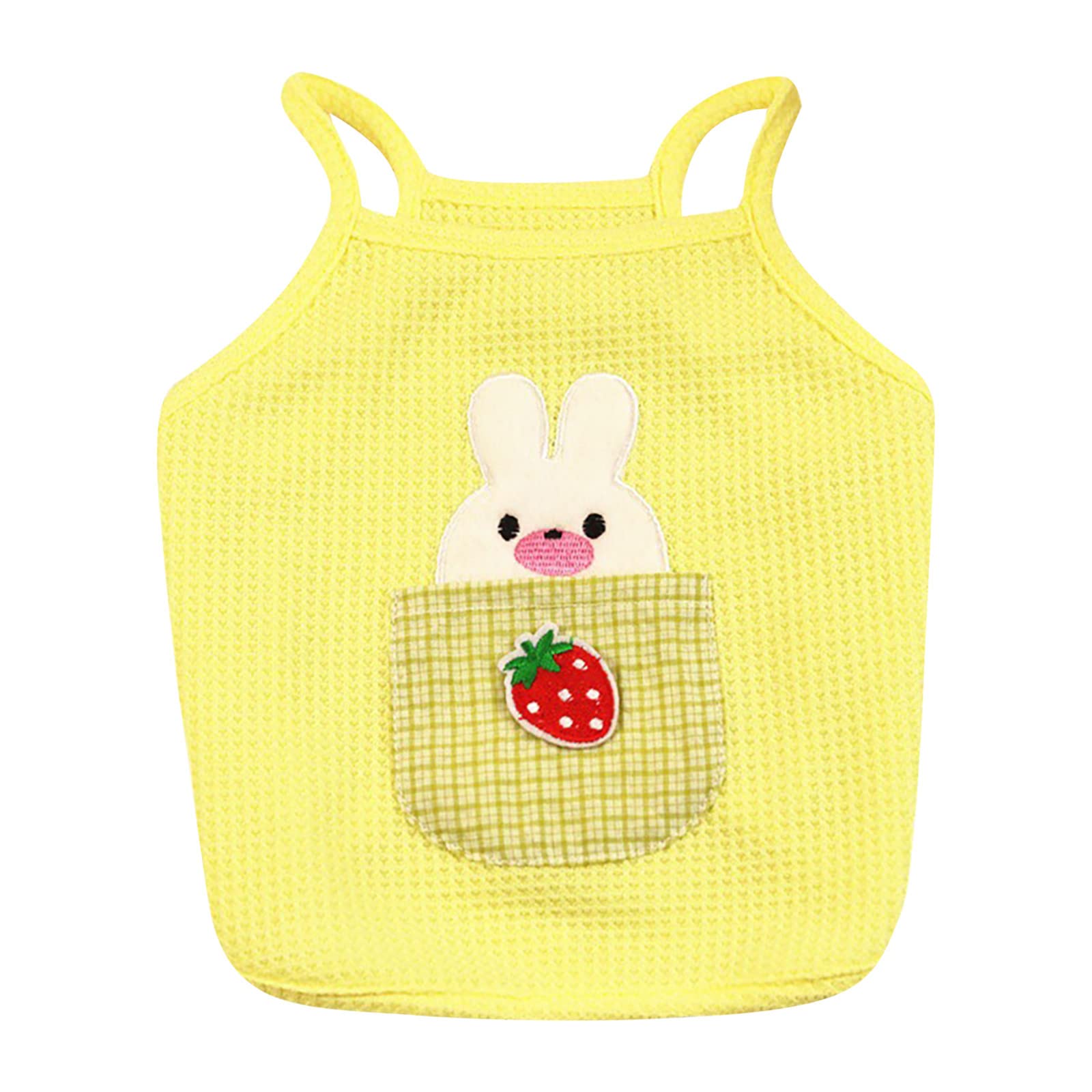 Letter Print Pet Shirt for Dogs & Cats - Loose Fit Sleeveless Top | Casual Wear