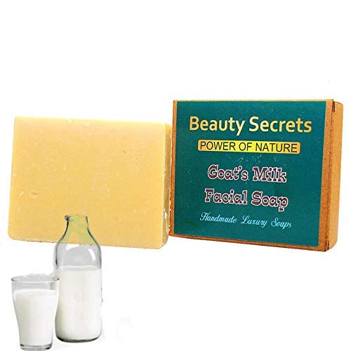 Goat Milk Facial Soap for Men & Women - Natural Moisturizing & Gentle Cleansing Bar (4.4oz/125g) - Perfect for Dry, Sensitive Skin & Daily Skincare Routine