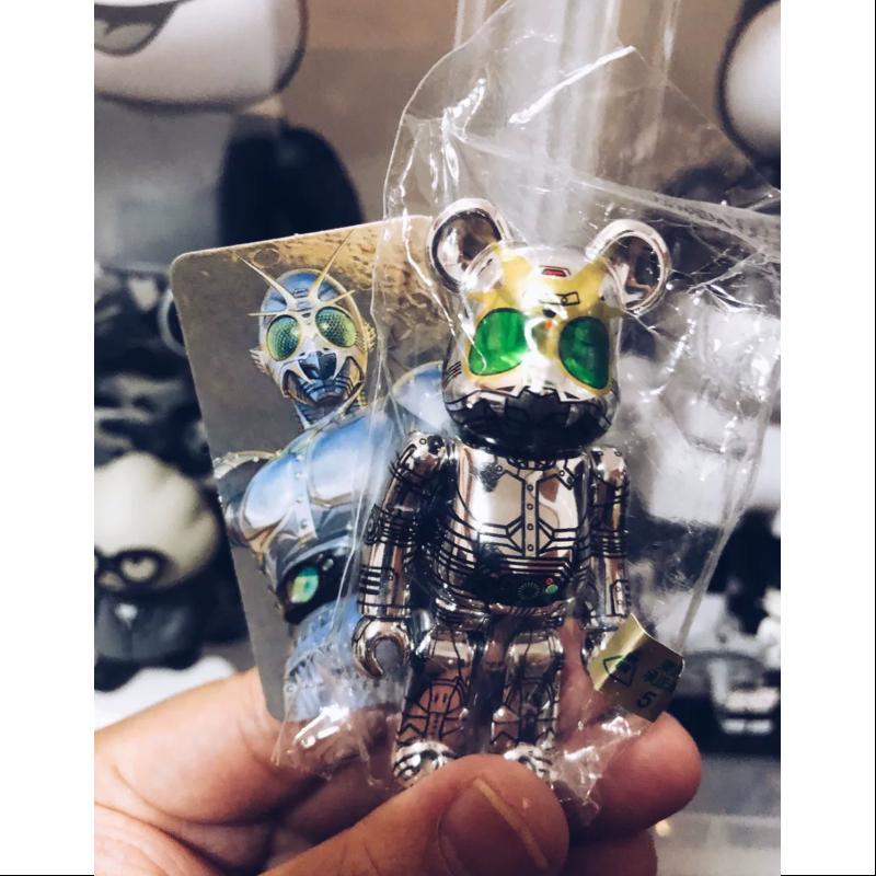 Bearbrick Series 42 SF Kamen Rider Shadow Moon 100% Collectible Figure - Limited Edition Anime Toy for Display & Gifts | Perfect for Anime Fans, Collectors, and Home Decor