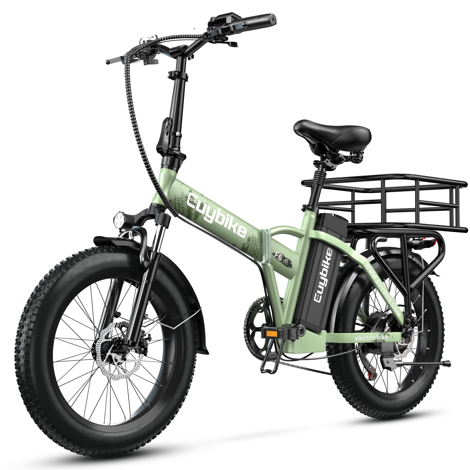 1000W Folding Electric Bike for Adults - 48V 20AH Removable Battery, 30+ MPH Speed, 80 Miles Max Range, 20