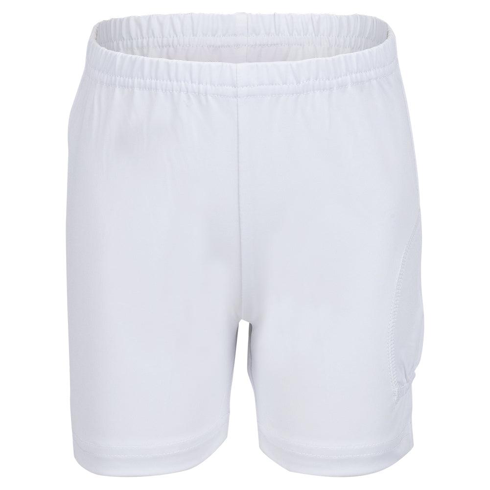 Girls' Tennis Shorts with Ball Pocket - White | Comfortable Athletic Shorts for Tennis, Running & Gym Workouts | Perfect for Kids' Sports & Active Play