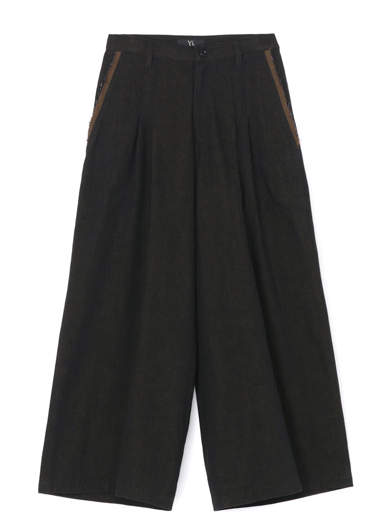 10oz Denim Double Pleated Wide Leg Pants for Women - High Waisted Comfortable Trousers for Casual Wear, Office & Street Style Fashion
