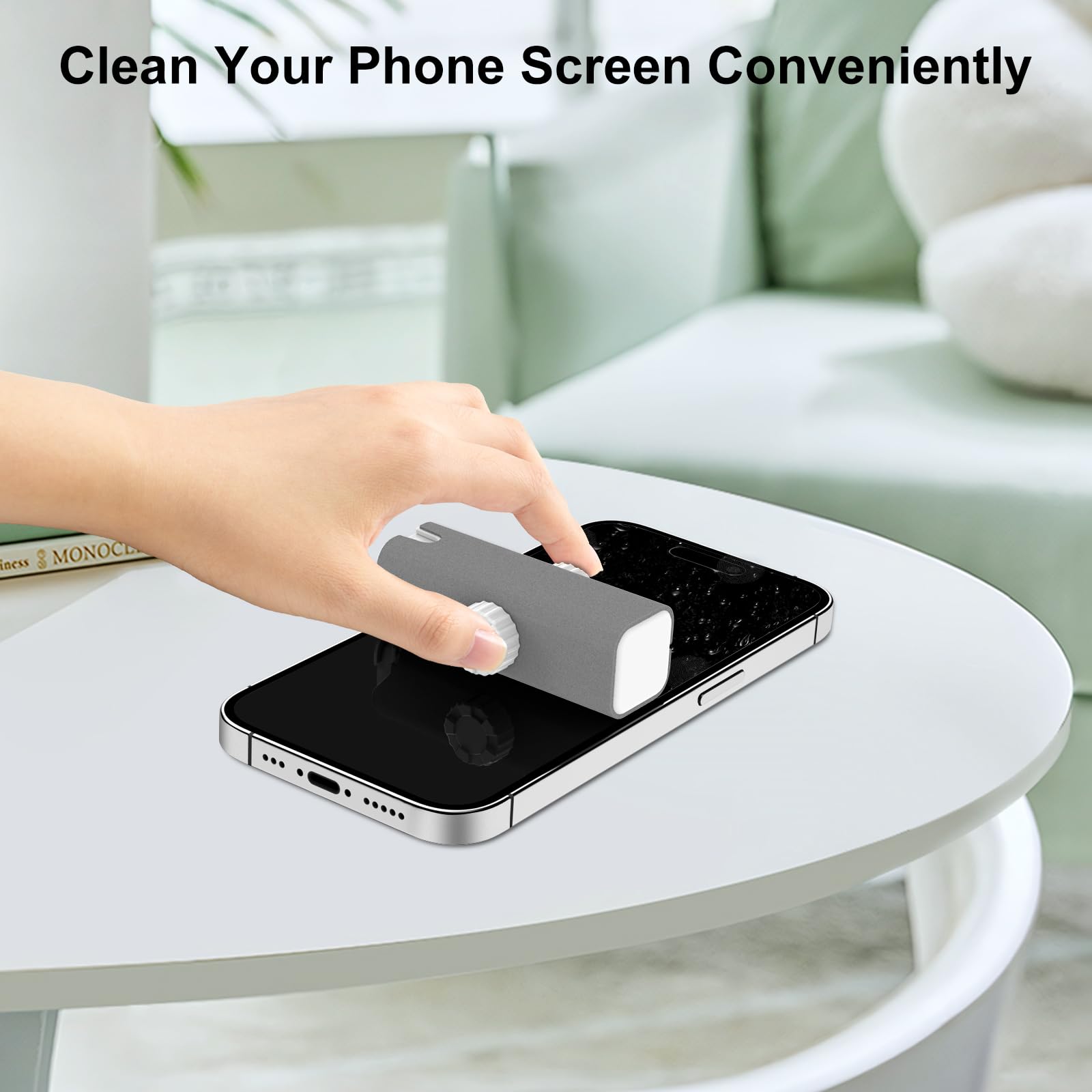 Haino Glasses Cleaner Kit - Portable Travel Eyeglass Cleaner with Microfiber Cloth for Glasses, Sunglasses & Phone Screens | Perfect for Home, Office & On-The-Go Cleaning
