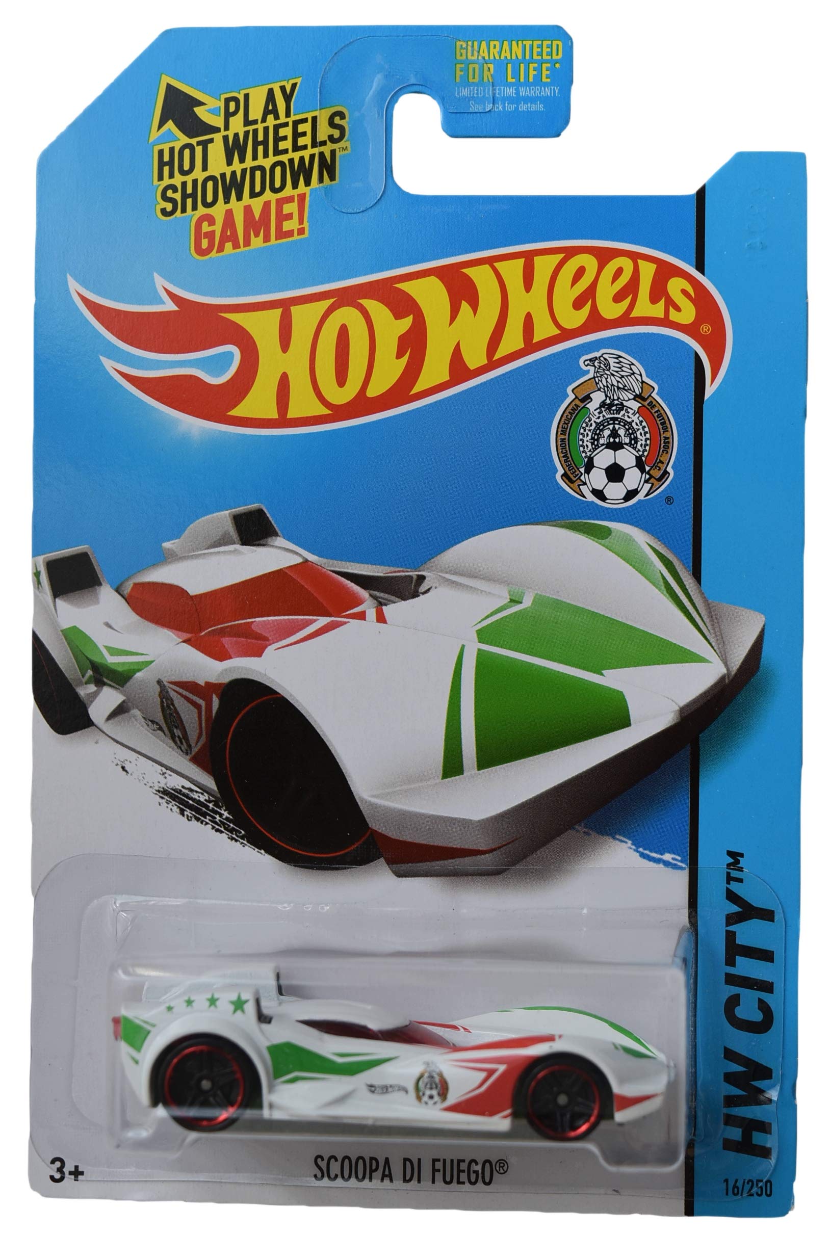 Hot Wheels City Series Scoopa Di Fuego 16/250 Die-Cast Car - White Collectible Toy for Kids & Adults - Perfect for Play, Display & Racing Scenes