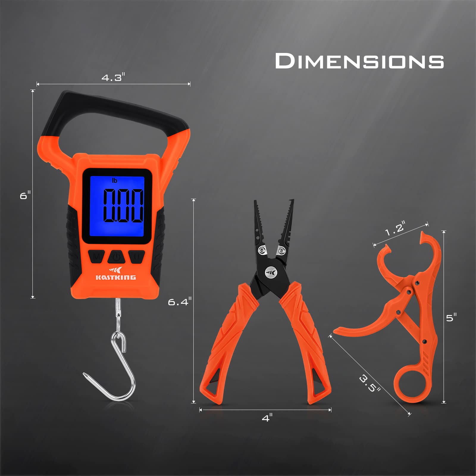 **KastKing Saltwater Resistant Fishing Pliers & Fish Lip Gripper Combo with Rubber Handle, Lanyard, Line Cutter, Hook Remover & Sheath – Durable Fishing Gear for Saltwater, Freshwater & Ice Fishing – Perfect Gift for Anglers & Fishing Enthusiasts**