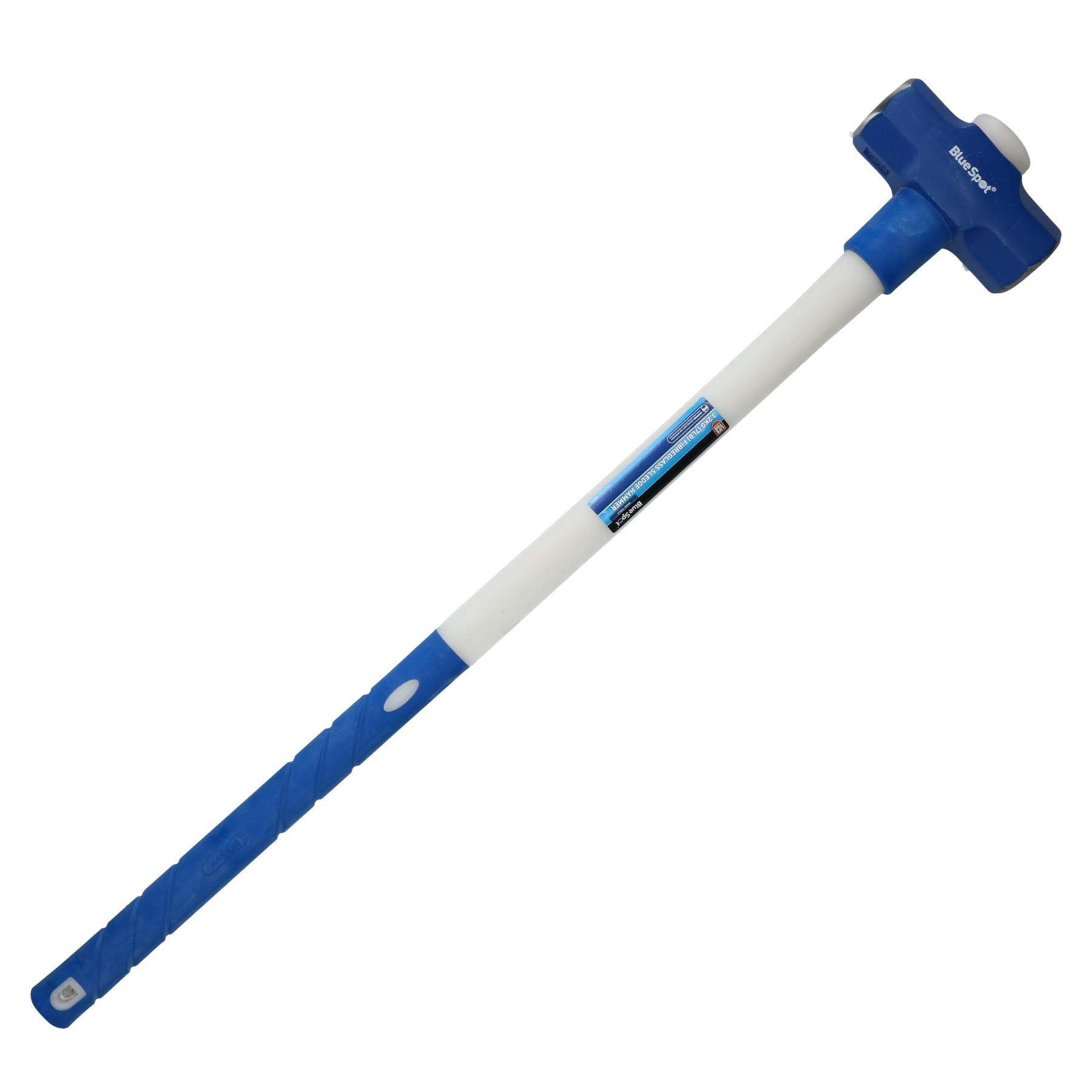 3.2Kg (7Lb) Fiberglass Sledge Hammer with TPR Grip - Heavy Duty Demolition Tool for Construction, Post Driving & Home Renovation Projects
