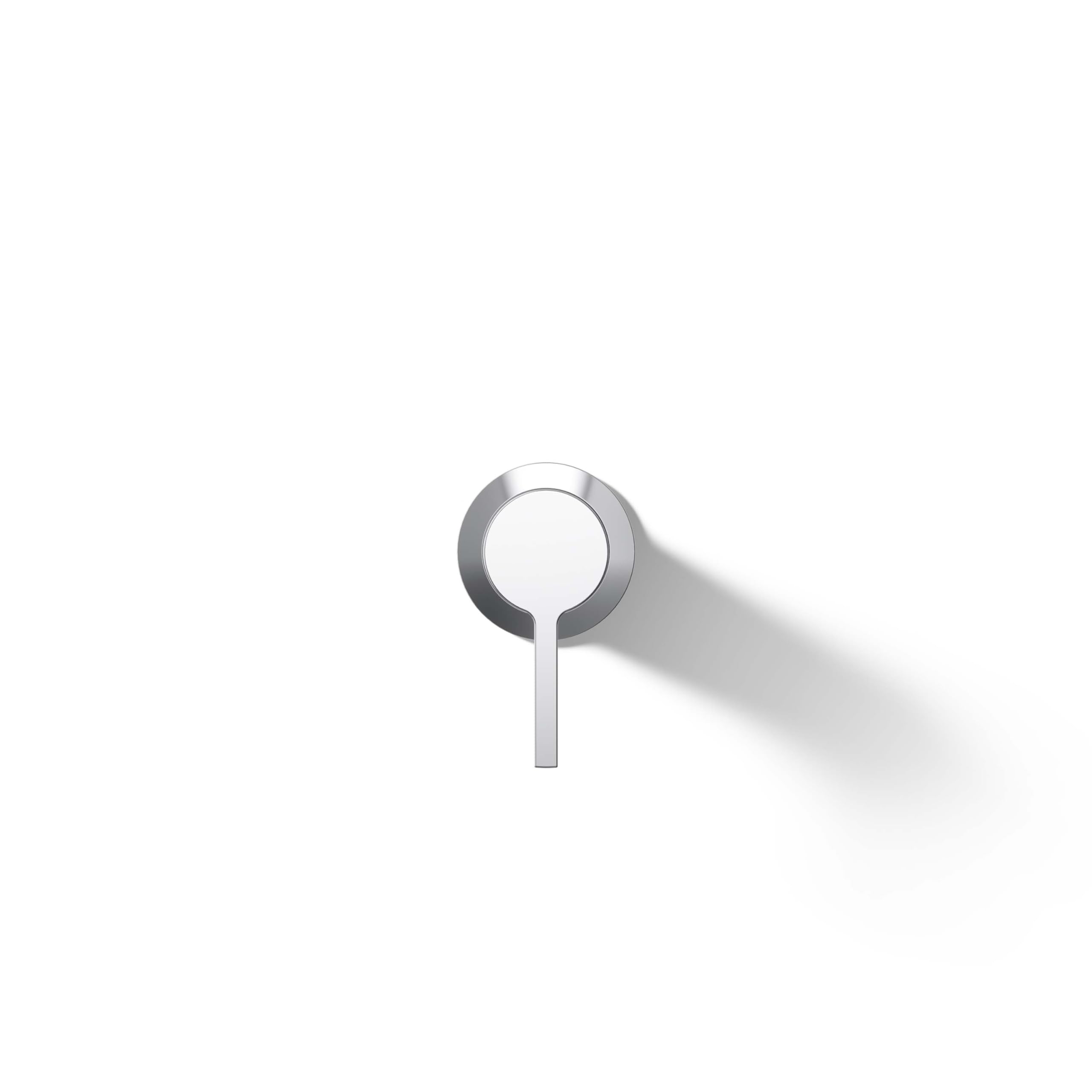 KOHLER Wall-Mount Bathroom Sink Faucet Handle - Modern Single Hole Bath Faucet with Lever Handle for Powder Room, Guest Bath & Small Spaces