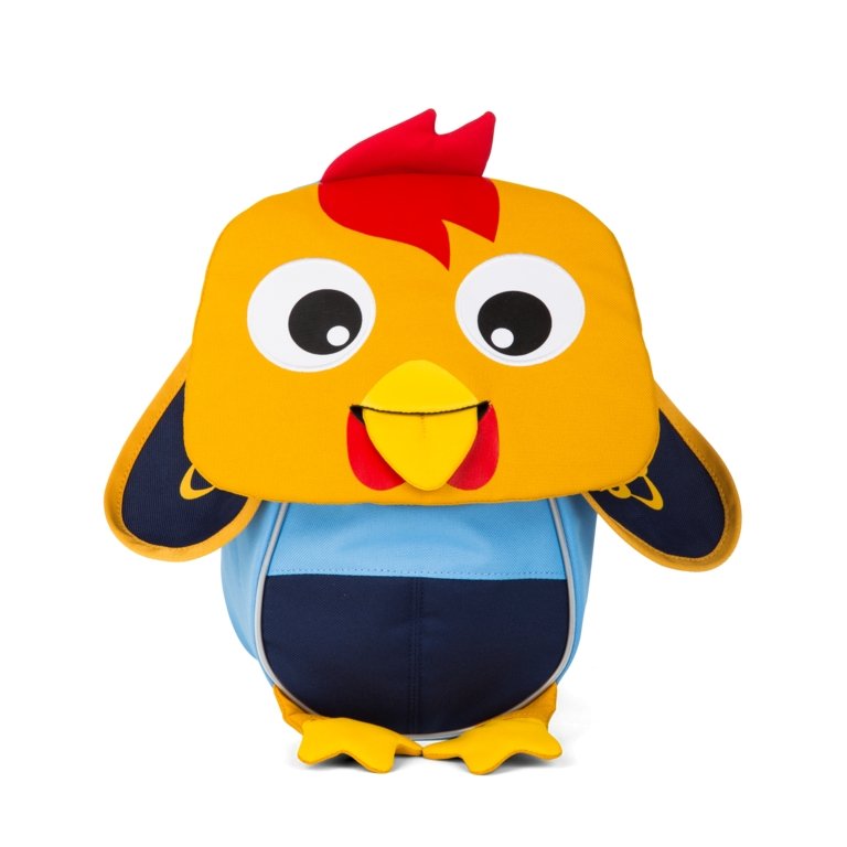 Affenzahn Small Richi Rooster Backpack for Kids - Cute Animal Design, Lightweight & Durable for School, Travel & Outdoor Adventures