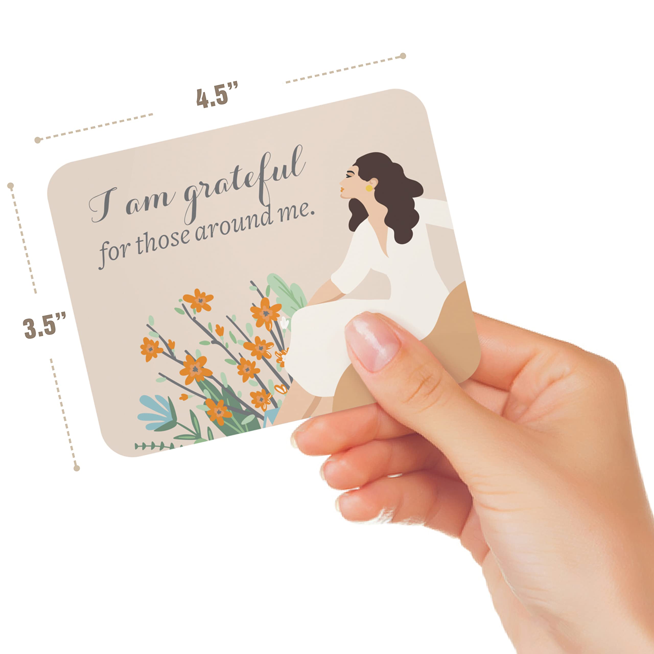 Lulu & You New Mom Affirmation Cards - 25 Empowering Postpartum Affirmations for New Mothers, Thoughtful Gift Set for New Moms & First-Time Mamas - Perfect for Baby Showers, Self-Care Routines & Postpartum Recovery