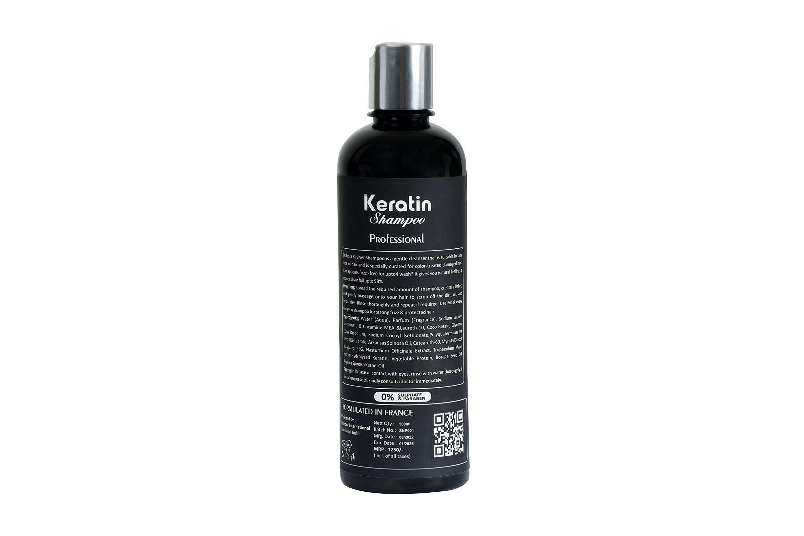 Professional Keratin Milk Protein & Argan Oil Shampoo for Color & Chemically Treated Hair - Deep Moisturizing, Softening & Strengthening Treatment (8.5oz) - Perfect for Damaged, Dry & Frizzy Hair at Home or Salon Use