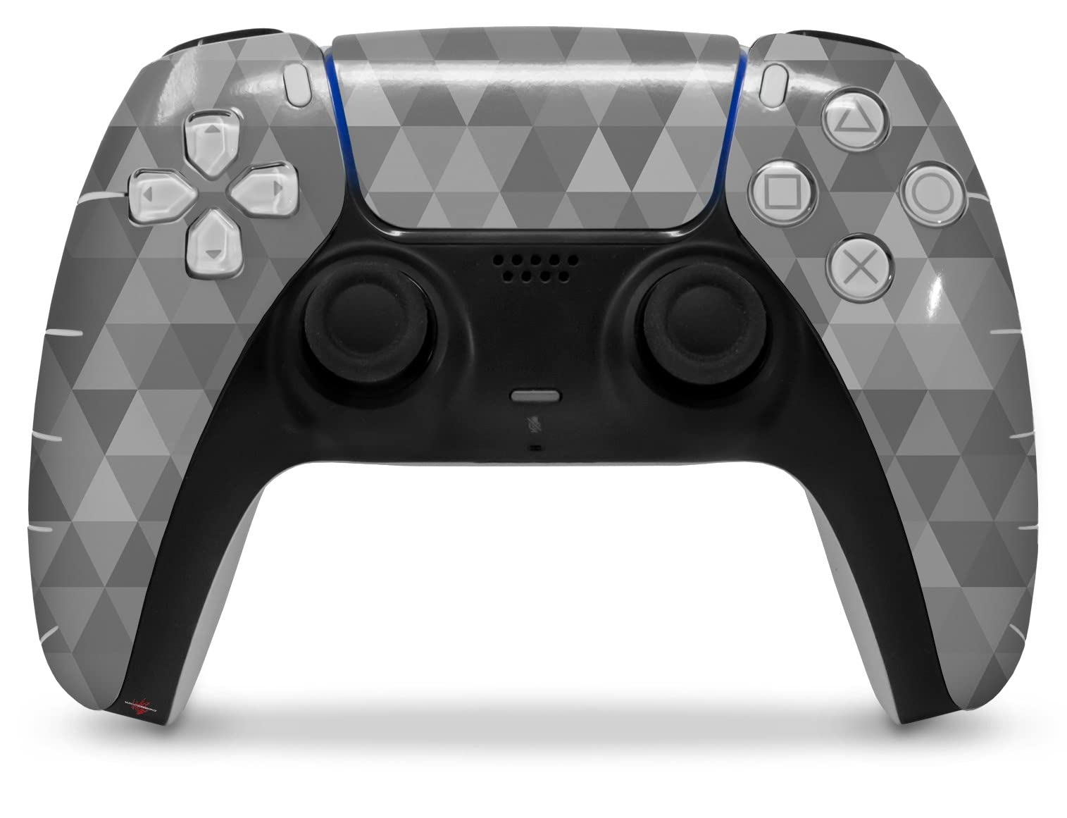 Sony PS5 DualSense Skin Wrap - Triangle Mosaic Gray for Gaming Protection