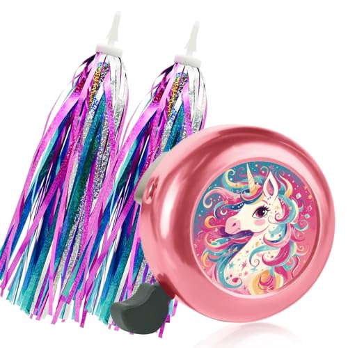 Pink Unicorn Bell+Tassels
