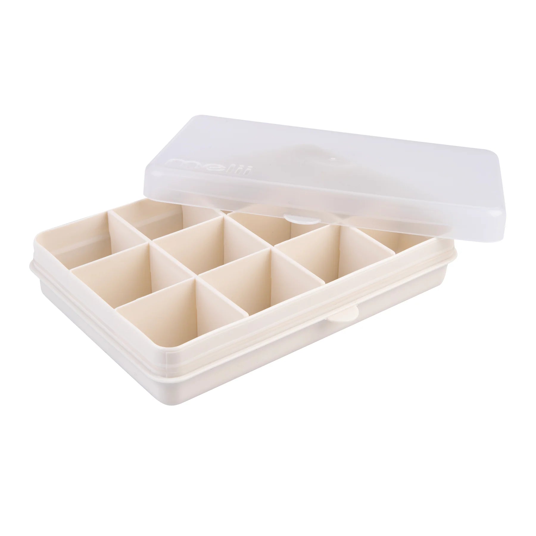 Melii Luxe Snackle Box - Elegant Ivory Snack Storage Container | Perfect for Picnics, Parties & Home Organization