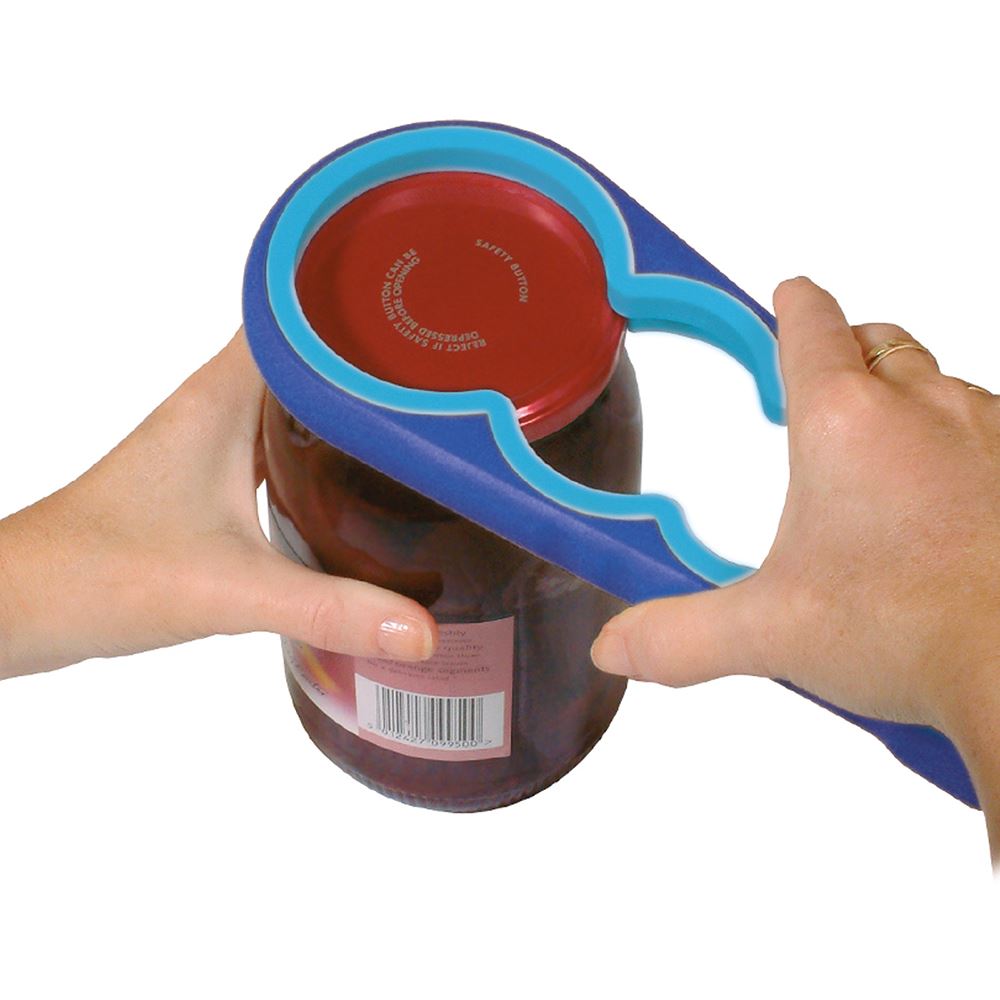 Easy Twist Jar and Bottle Opener - Effortless Kitchen Tool for Opening Stubborn Lids - Perfect for Home, Restaurant & Camping Use