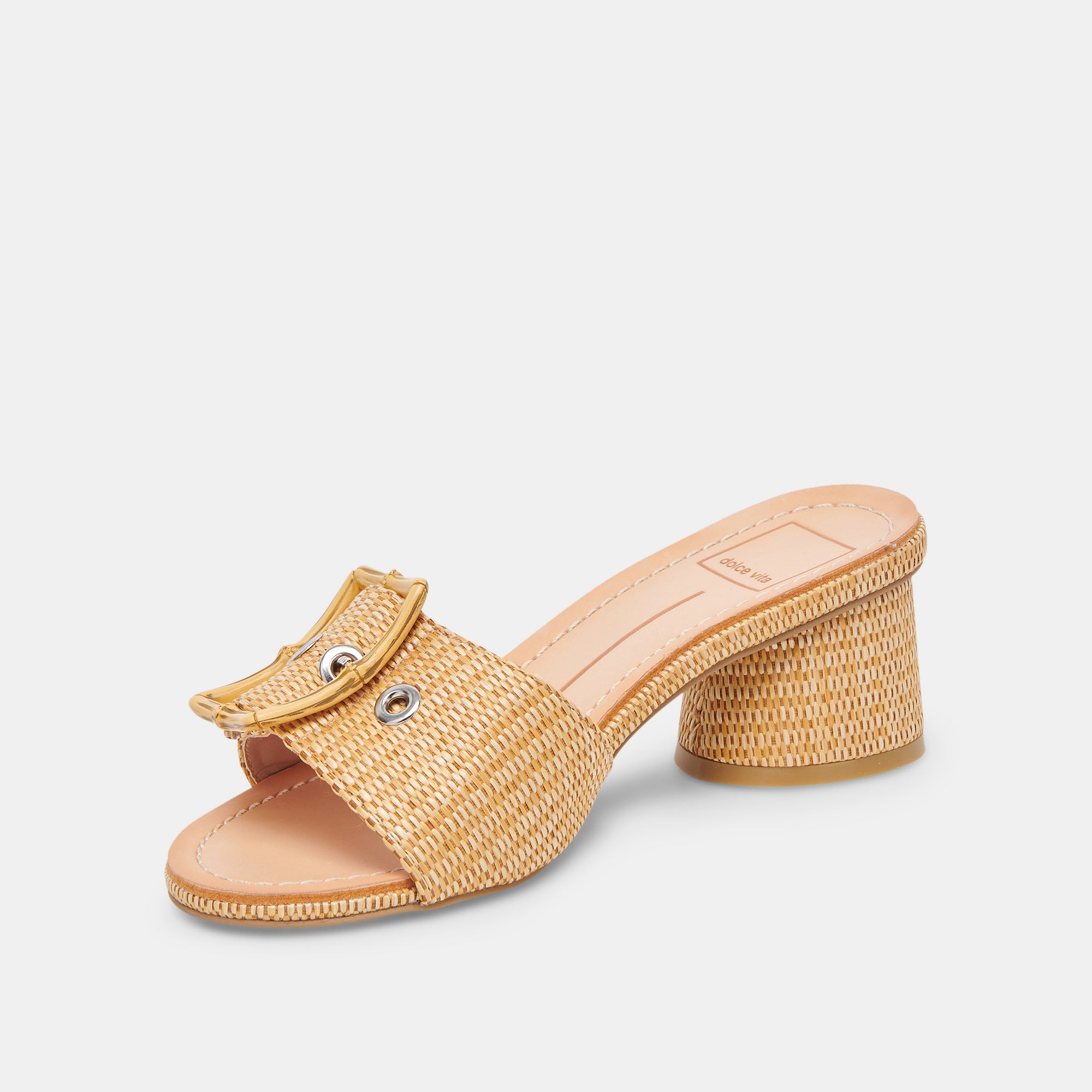 Lucey Heels - Women's Warm Natural Raffia Wedge Sandals for Summer Beach Vacation & Outdoor Parties