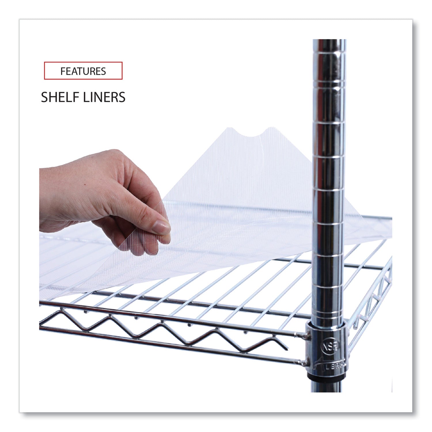 Alera® 5-Tier Heavy Duty Wire Shelving Unit with Locking Casters & Shelf Liners - 36