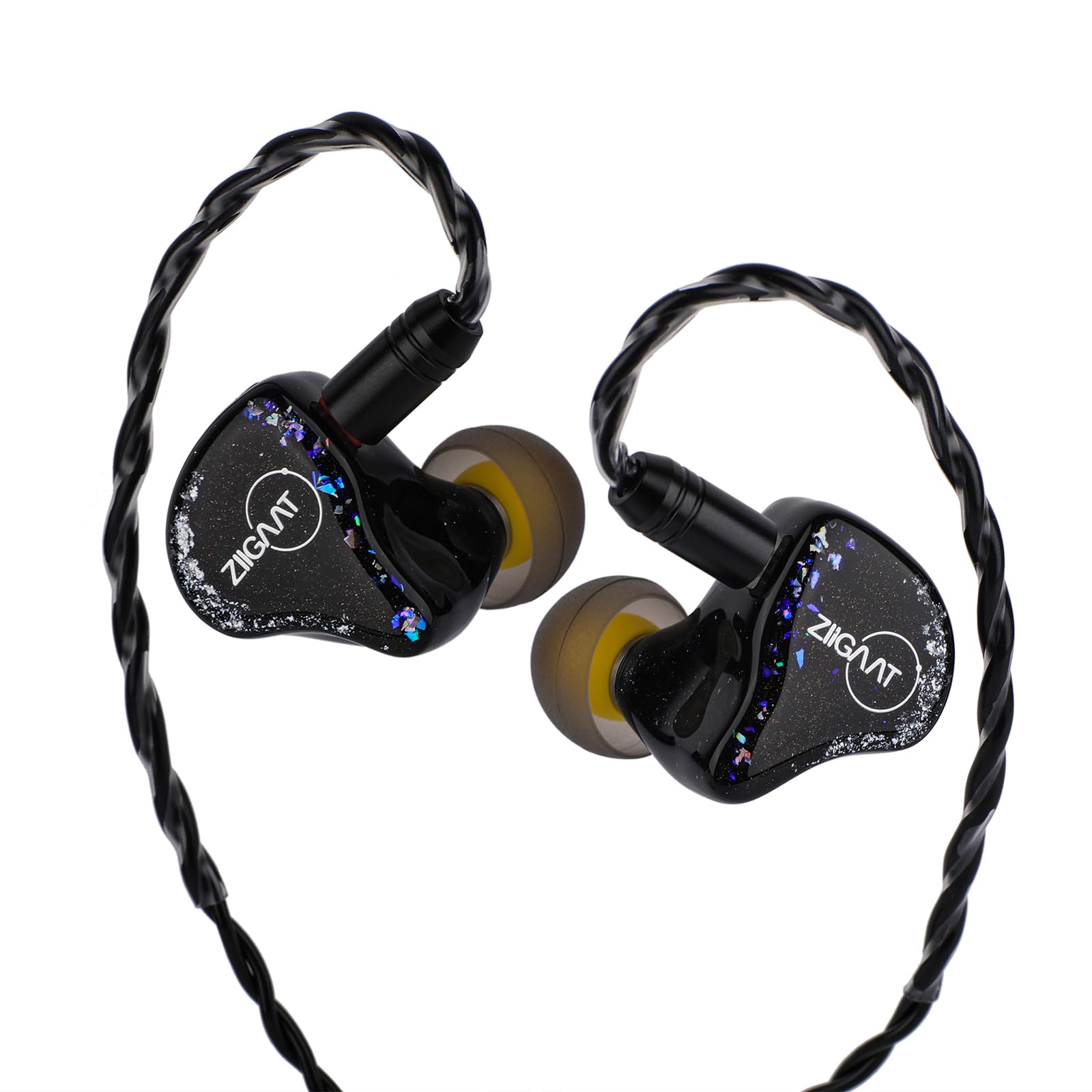 Linsoul ZiiGaat x Jay’s Audio Estrella 2DD x 4BA Hybrid Driver Wired IEM Earbuds - High-Fidelity In-Ear Monitors for Audiophiles, Musicians & Gamers with 3-Way Crossover Tuning | Perfect for Studio Recording, Live Performances & Competitive Gaming