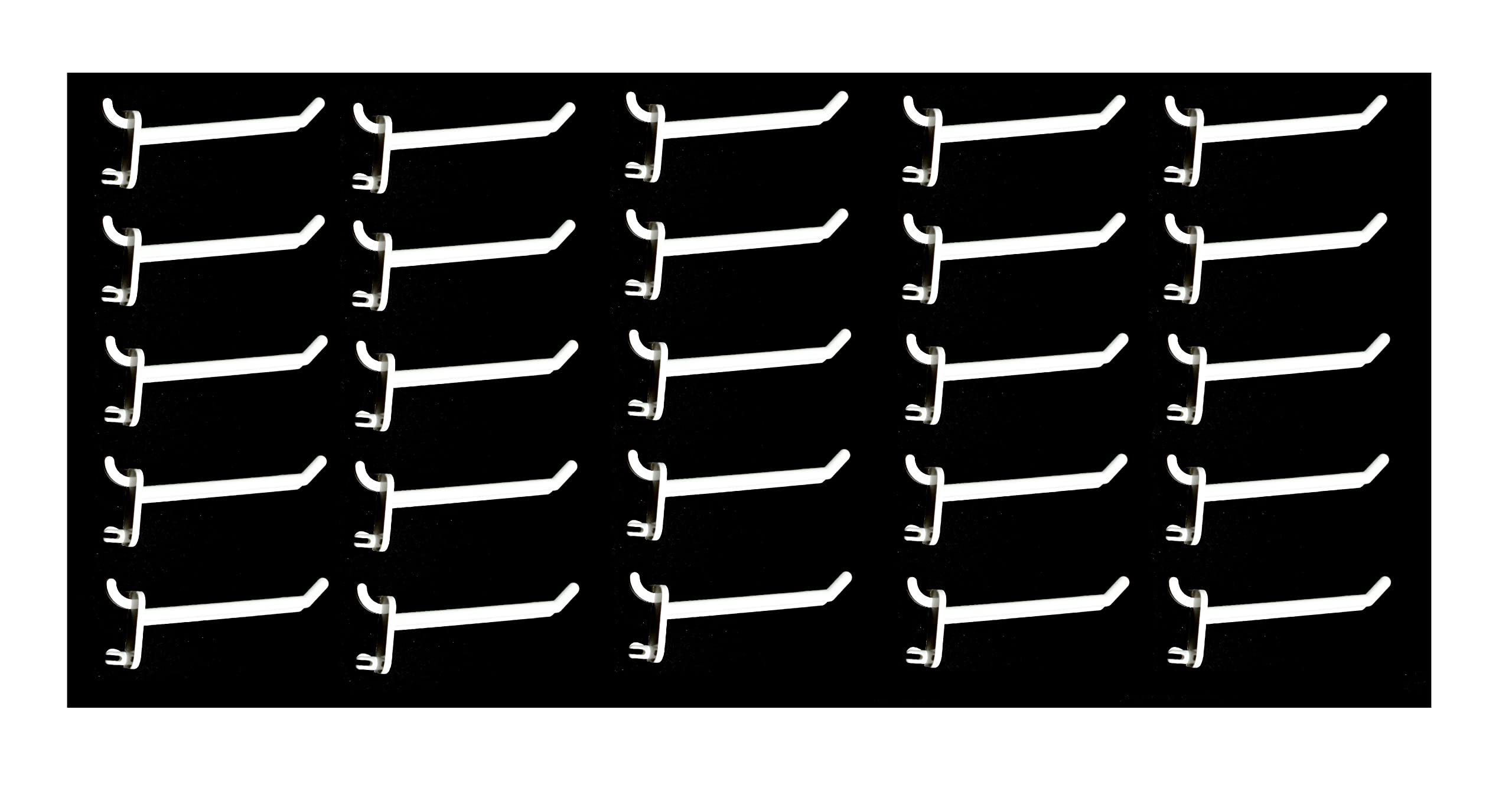 JSP Manufacturing White Plastic Pegboard Hooks - 2