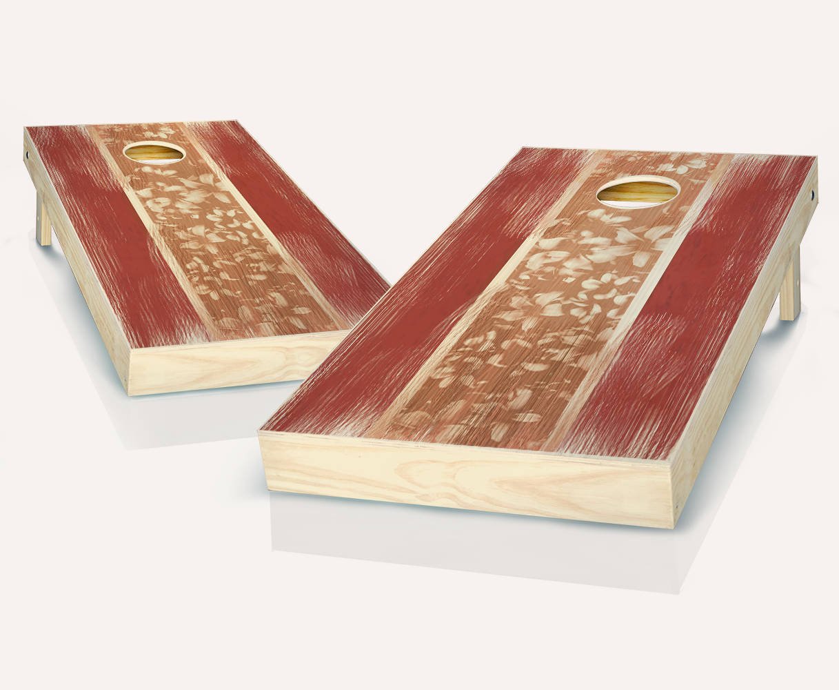 Custom Stained Regulation-Size Cornhole Boards Set with 8 ACA-Approved Bean Bags - Perfect for Backyard BBQs, Tailgating & Outdoor Parties