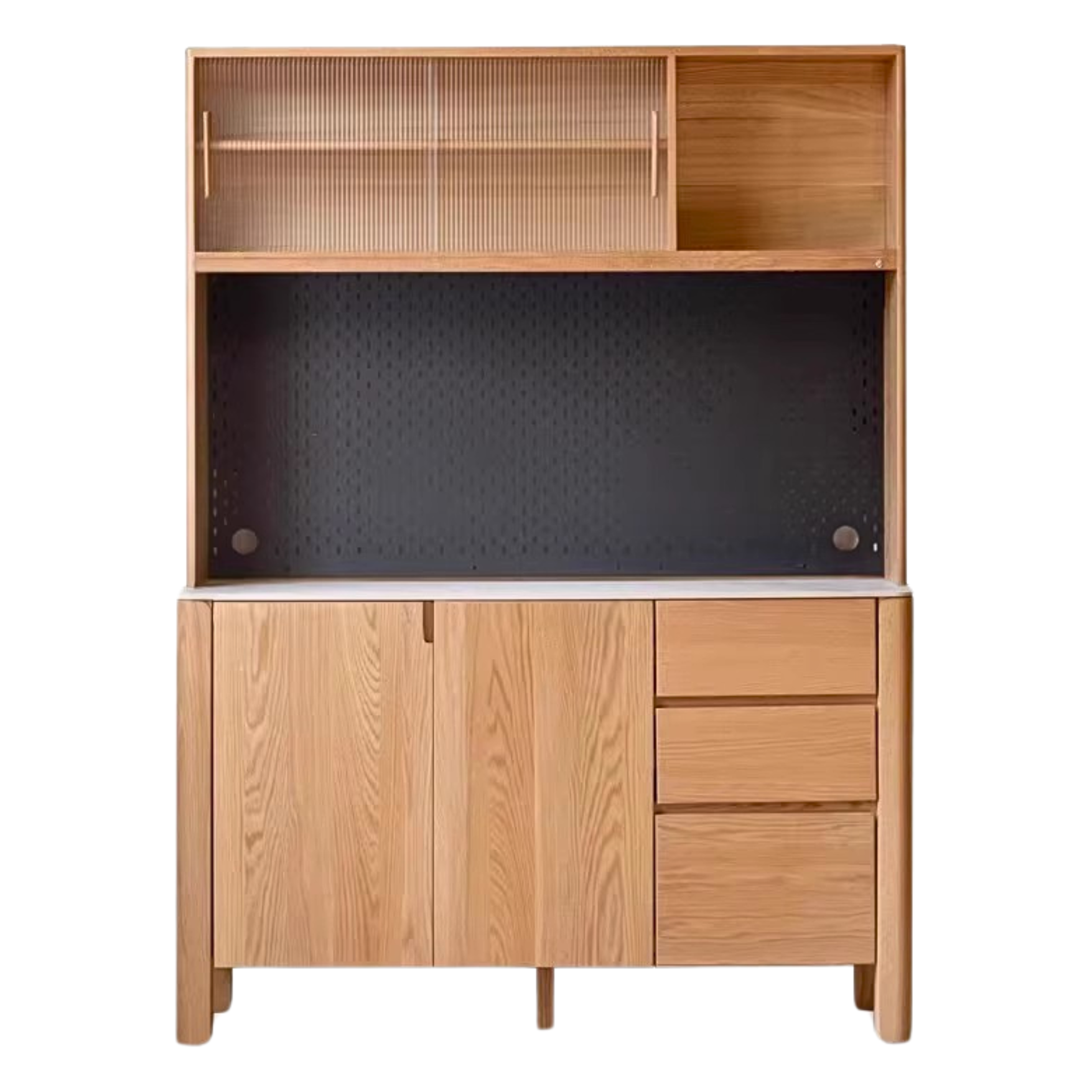out of stock59.1x15.7x74.8 inch / 150x40x190 cm / Natural wood color/ sideboard + shelf