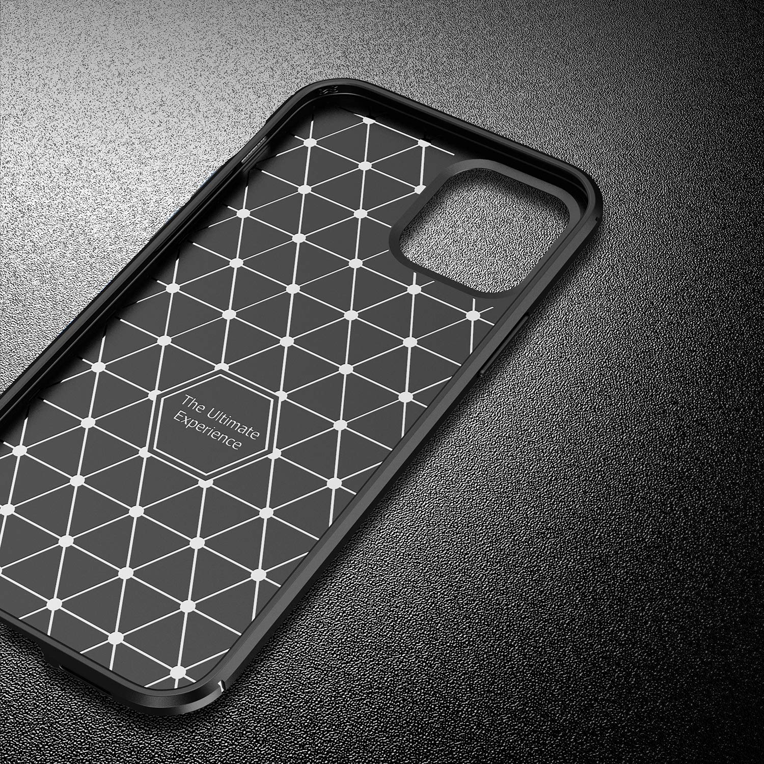 Carbon Fiber iPhone 12 Pro Max Case (6.7 Inch) - Anti-Scratch Shockproof Protective Cover with Premium Texture Design | Perfect for Daily Use, Travel & Outdoor Activities (Carbon Coffee)