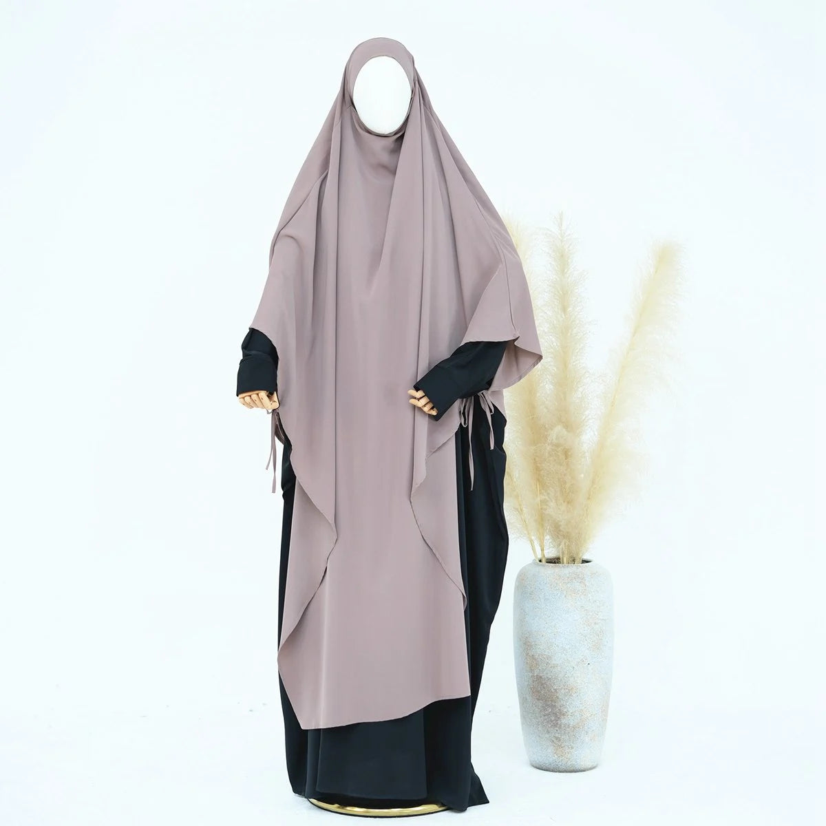 Extra Long Khimar - Full Length Islamic Prayer Dress for Women - Modest Muslim Abaya for Prayer, Mosque & Special Occasions