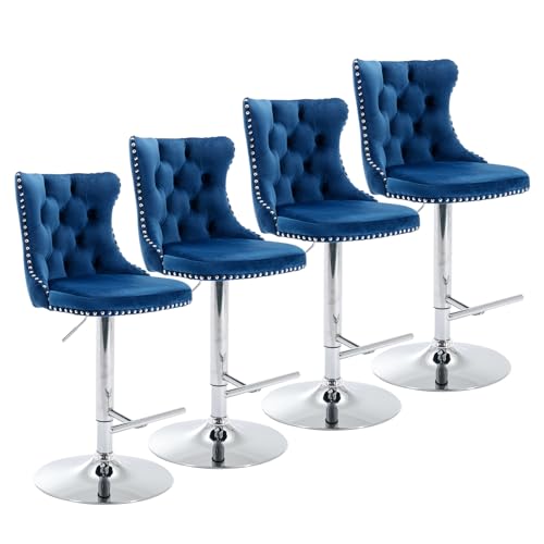 Blue + Silver Legs