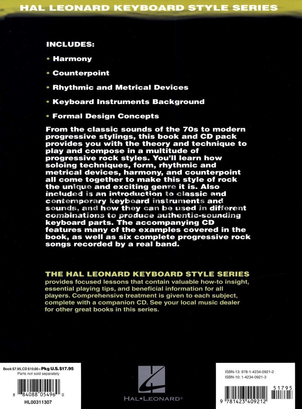 Progressive Rock Keyboard - Hal Leonard Keyboard Style Series | Learn Progressive Rock Piano Techniques for Performances & Practice