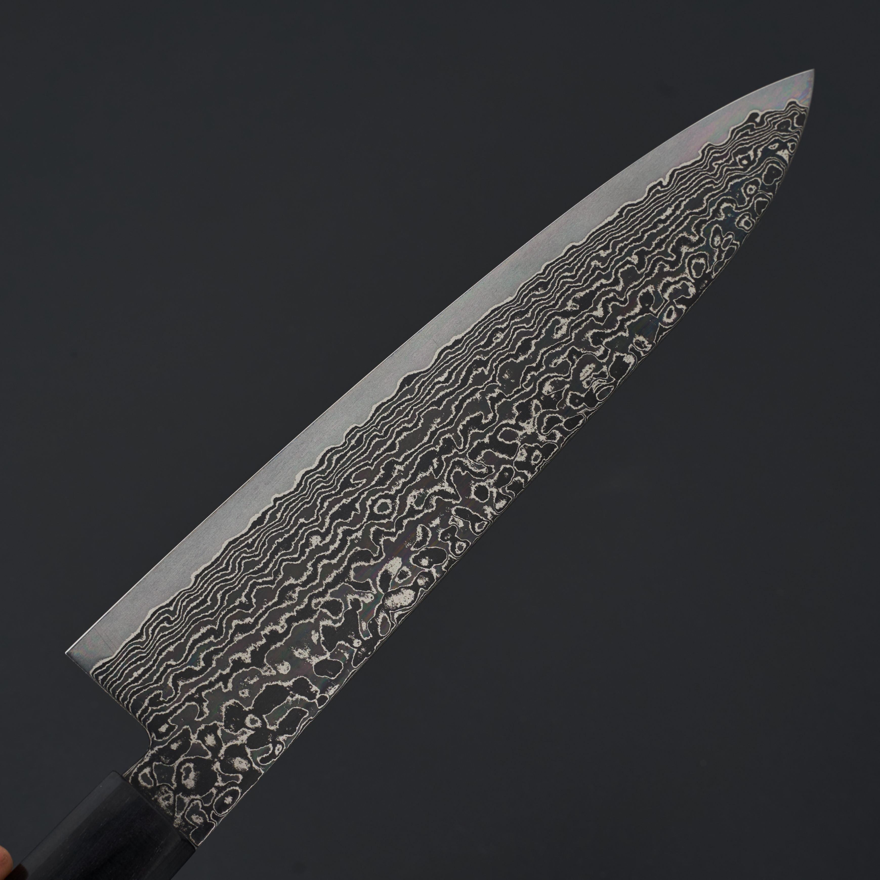 Premium Kagekiyo ZA 18 Black Damascus Gyuto Japanese Chef Knife 240mm - High Carbon Steel Blade for Professional Chefs & Home Cooking, Perfect for Slicing, Dicing & Meat Cutting