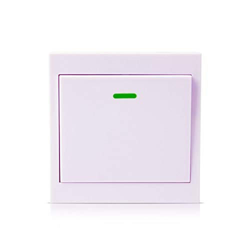 Calvas CLAITE 1-Channel Wireless Remote Transmitter - 433MHz RF Smart Sticky TX with 86 Wall Panel for Home Automation | Perfect for Living Room, Bedroom & Smart Home Control