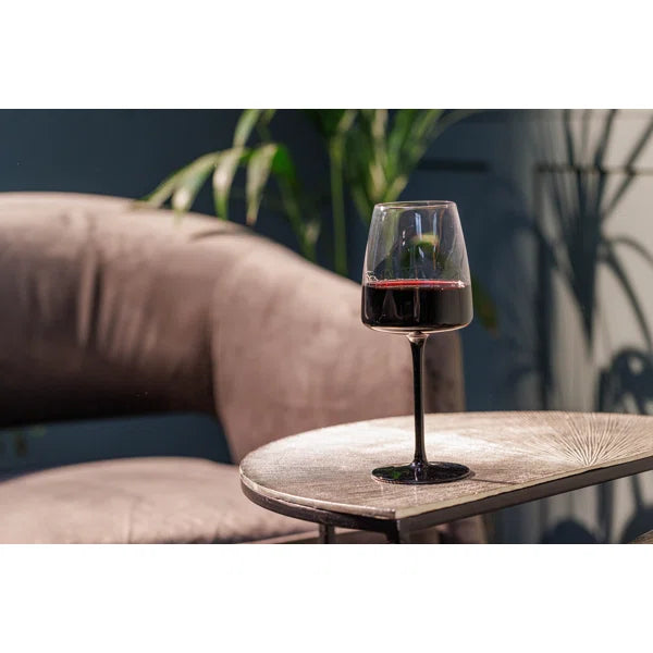 Premium Mikasa Palermo 4-Piece Crystal Red Wine Glass Set - 450ml Large Bowl for Optimal Aeration - Perfect for Dinner Parties, Wine Tasting & Romantic Evenings