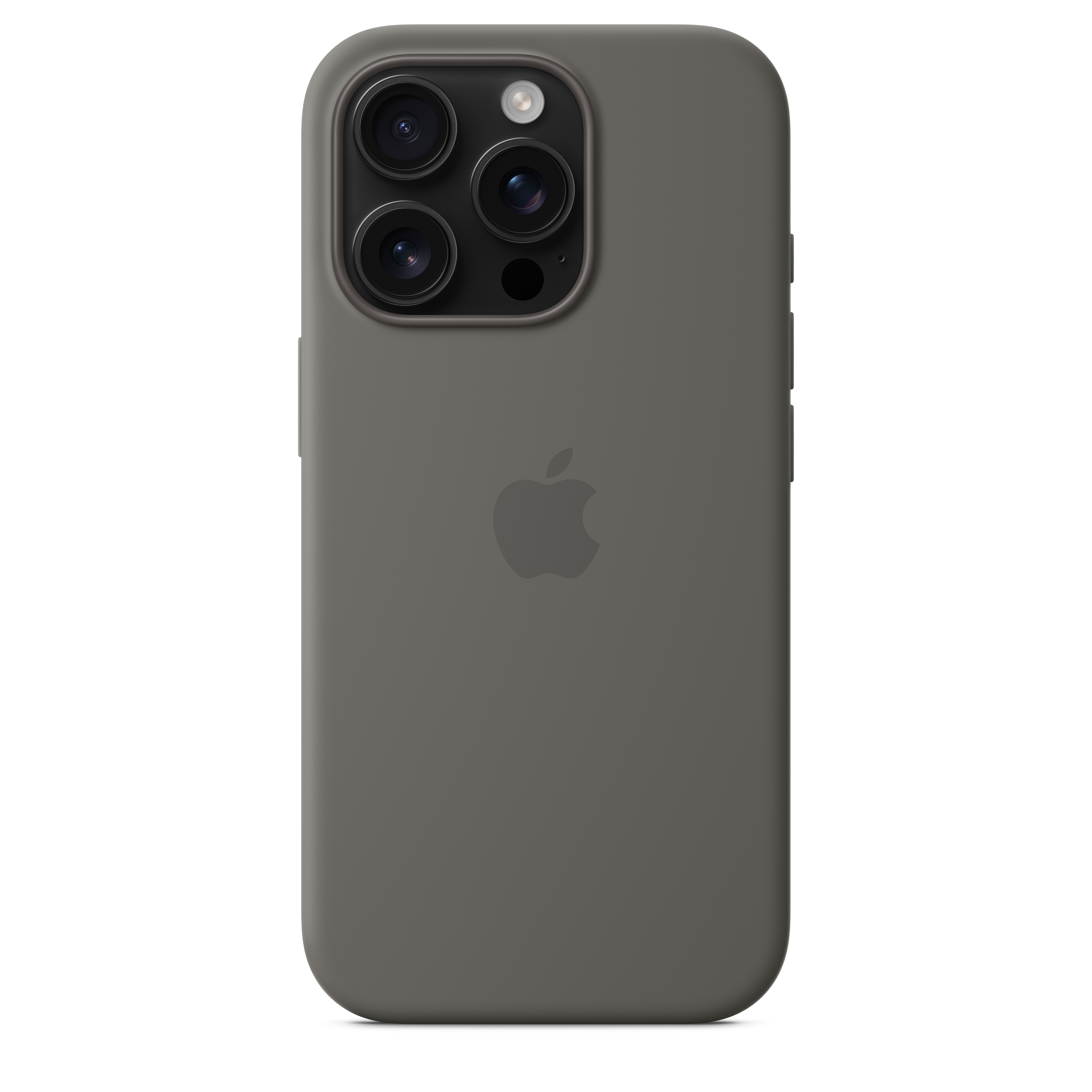 Magnetic Silicone Case with MagSafe for iPhone 16 Pro - Stone Gray | Slim Protective Cover for Everyday Use & Wireless Charging