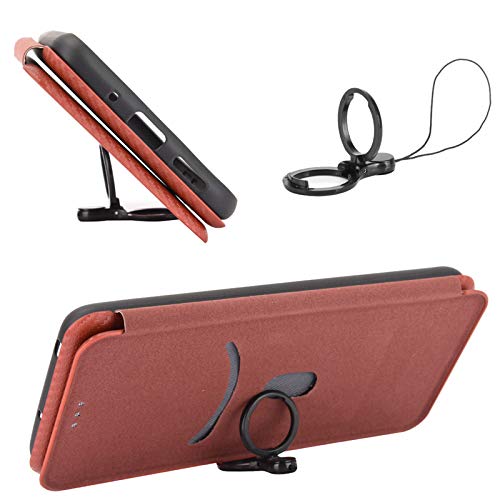 Xiaomi Redmi K40 Gaming Carbon Fiber Flip Case - Shockproof Hybrid PU+TPU Full Protection Wallet Cover with Strap | Perfect for Daily Use, Travel & Business Meetings