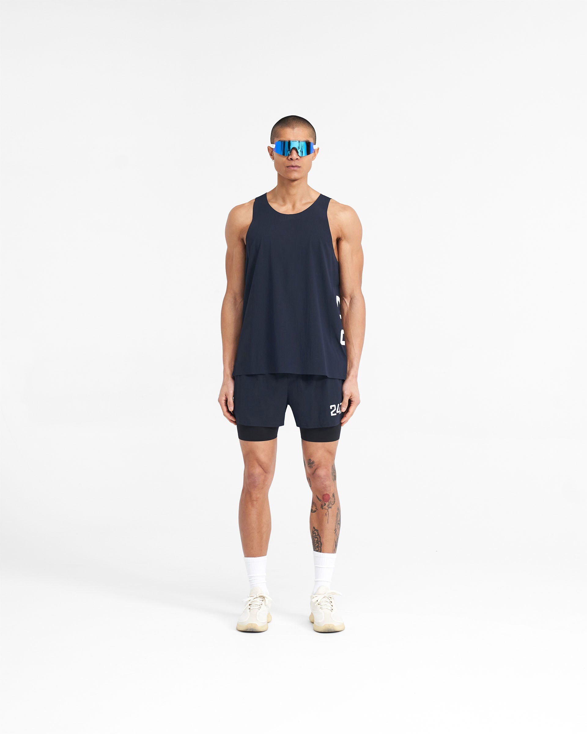 247 Trail Short - Lightweight & Durable Hiking Shorts for Men in Navy Blue | Perfect for Outdoor Adventures, Camping & Trail Running