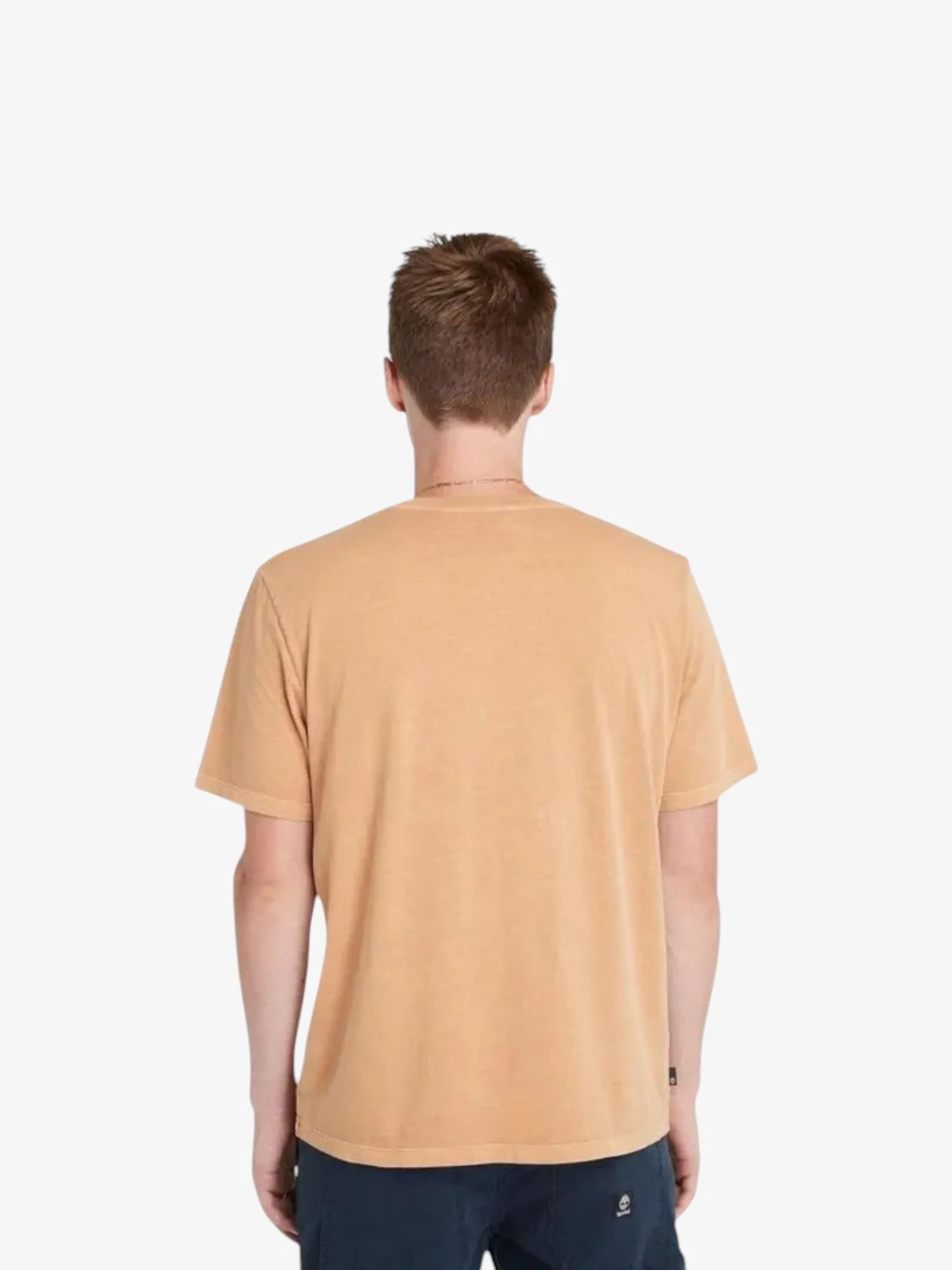Timberland Logo Graphic Yellow T-Shirt for Men - Comfortable Cotton Tee for Casual Wear, Outdoor Activities & Street Style Fashion
