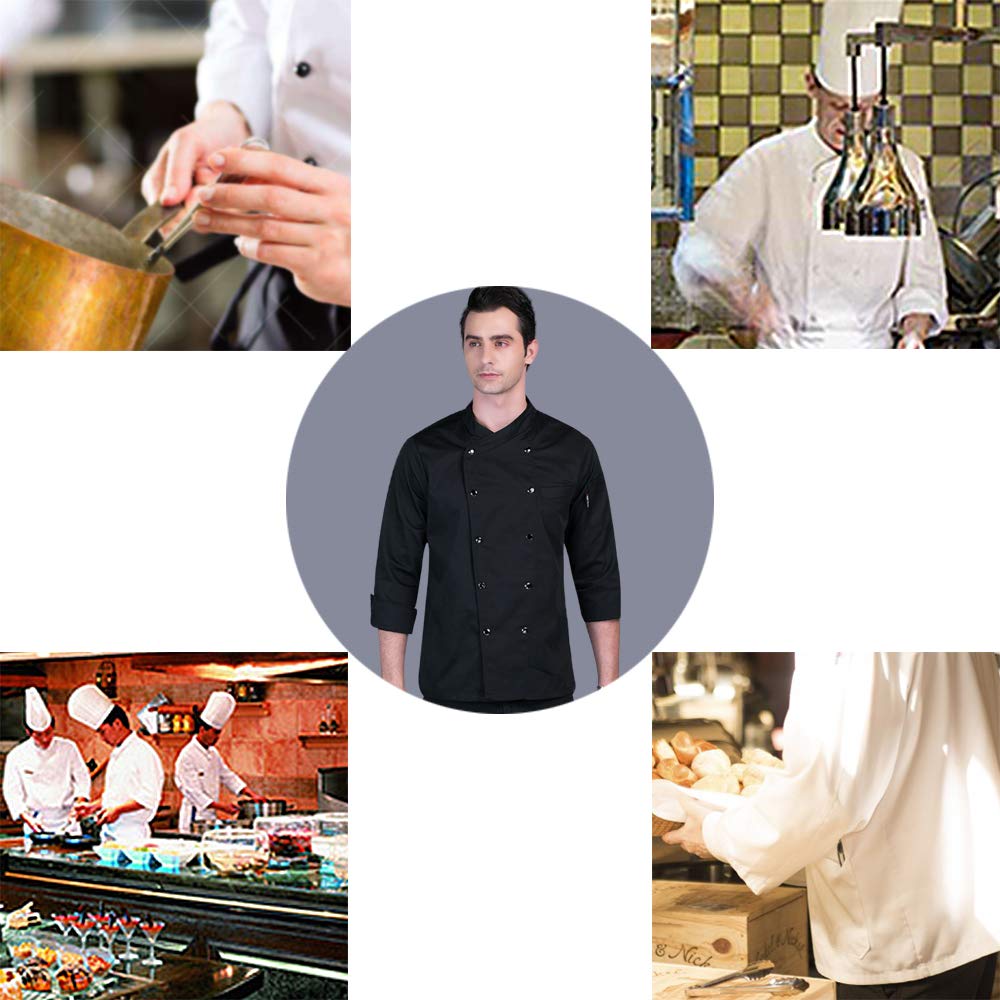 Custom Chef Jackets for Men & Women - Personalized Embroidery Kitchen Uniforms for Restaurant, Hotel & Culinary Professionals | Perfect for Chefs, Cooks & Catering Staff