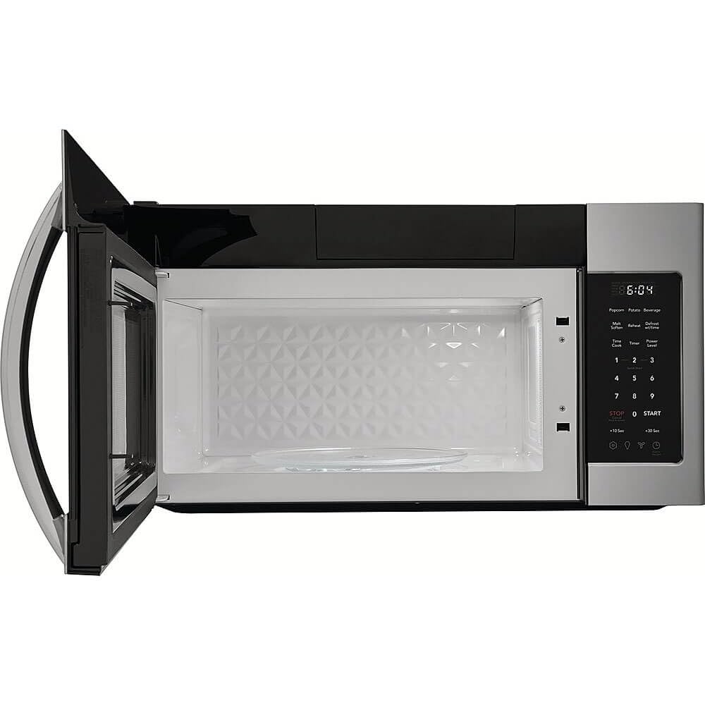 Frigidaire 1.8 Cu. Ft. Stainless Steel Over-The-Range Microwave with LED Lighting - Perfect for Kitchen Remodeling & Space-Saving Cooking