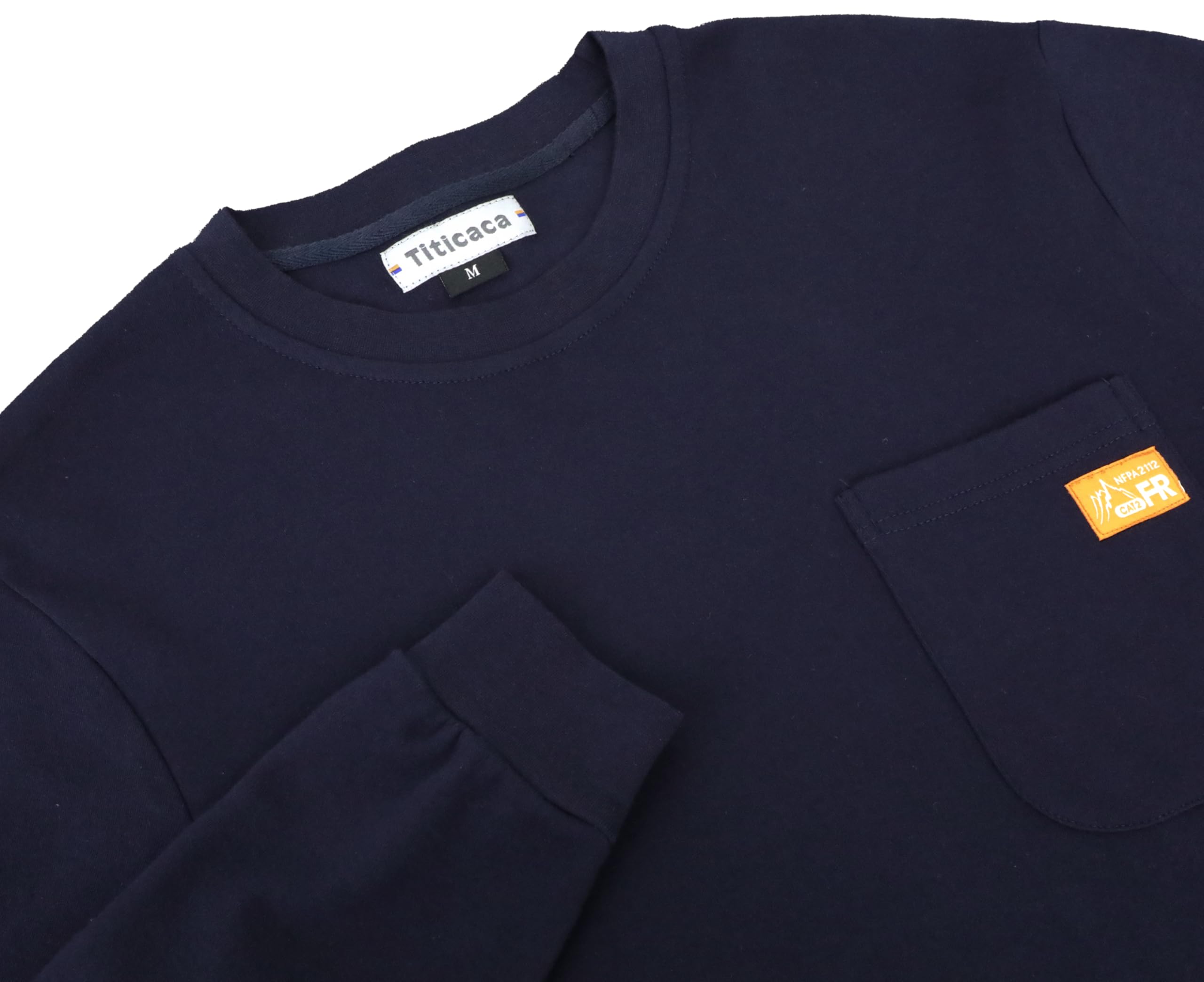 Flame Resistant T-Shirts for Men - 100% Cotton FR Shirts | Pre-Washed Fire Retardant Workwear for Construction, Welding & Industrial Safety