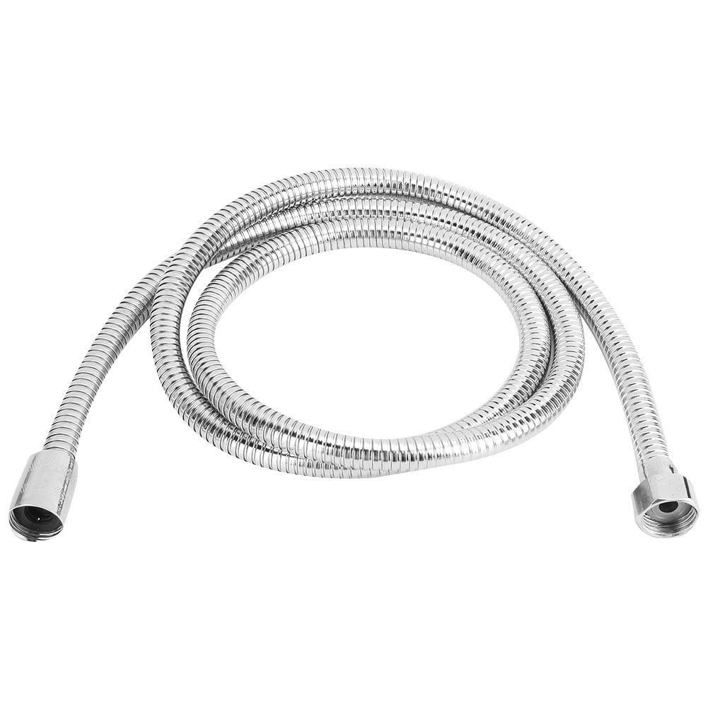 iFCOW 1.5m Stainless Steel Shower Hose with G1/2 Inch Thread - Durable Bathroom Shower Accessory for Home & Hotel Use - Perfect for Handheld Showerheads & Bathtub Faucets