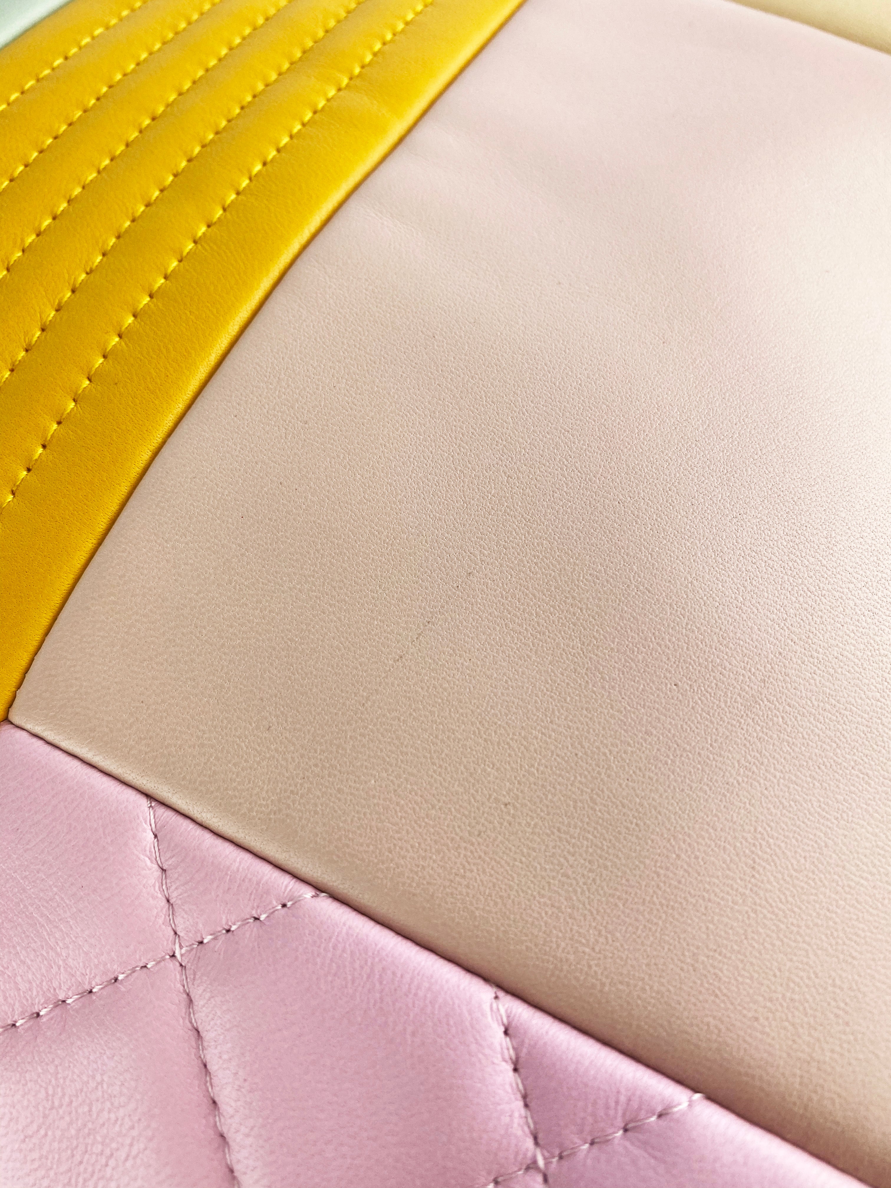 Chanel Multicolor Quilted Patchwork Leather Pouch - Luxury Cosmetic Bag for Women, Perfect for Travel & Everyday Use