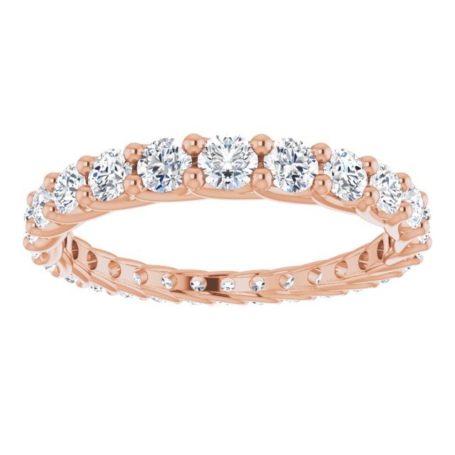 1.35 Carat Round Diamond Eternity Band Graduating Diamond Ring - Elegant Wedding Band for Women, Perfect for Anniversaries & Special Occasions