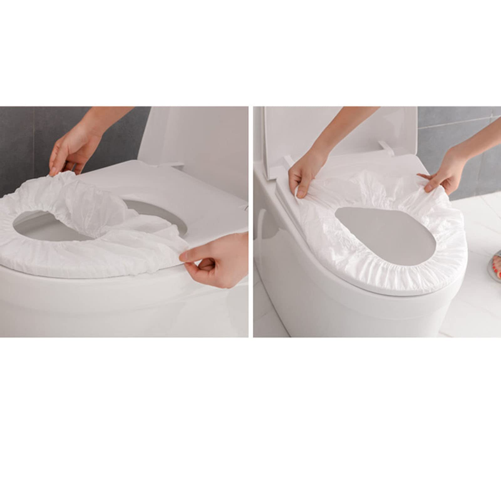 Disposable Non-Woven Toilet Seat Covers - 10PCS for Travel & Public Restrooms