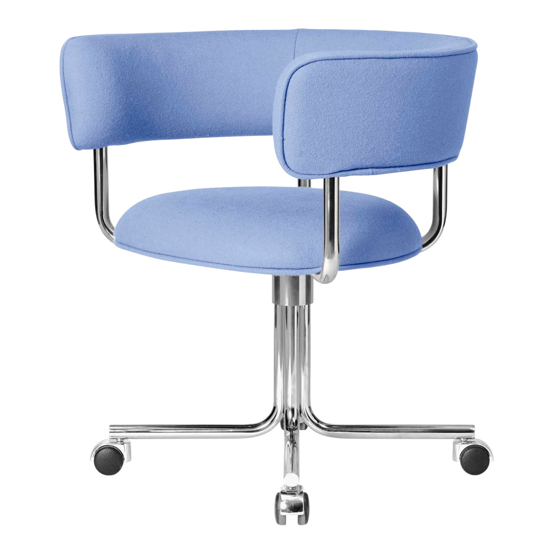 Swivel Dining Armchair with Wheels - Modern Rolling Chair for Kitchen, Dining Room, or Office - Comfortable & Stylish Seating Solution