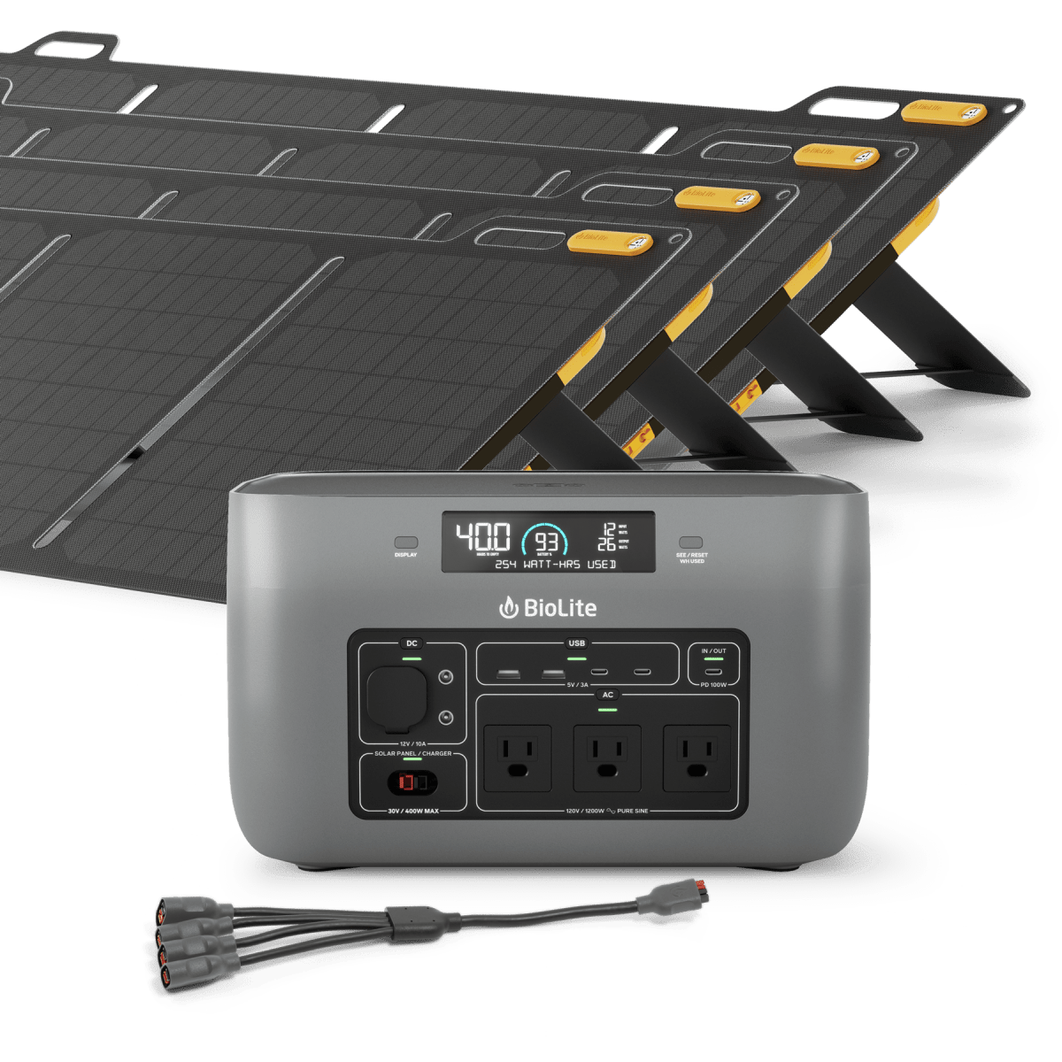 1500W Solar Generator Kit - Portable Power Station for Camping, RV, Emergencies & Off-Grid Living | High Capacity Solar Panel Included