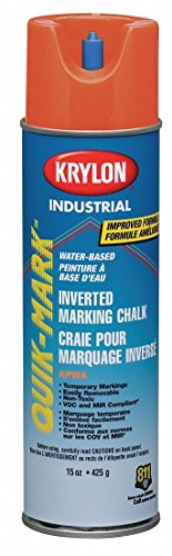 Orange Inverted Marking Chalk - 15 oz for Construction, Surveying & Sports Field Line Marking - Durable & Highly Visible Chalk Powder for Outdoor Use