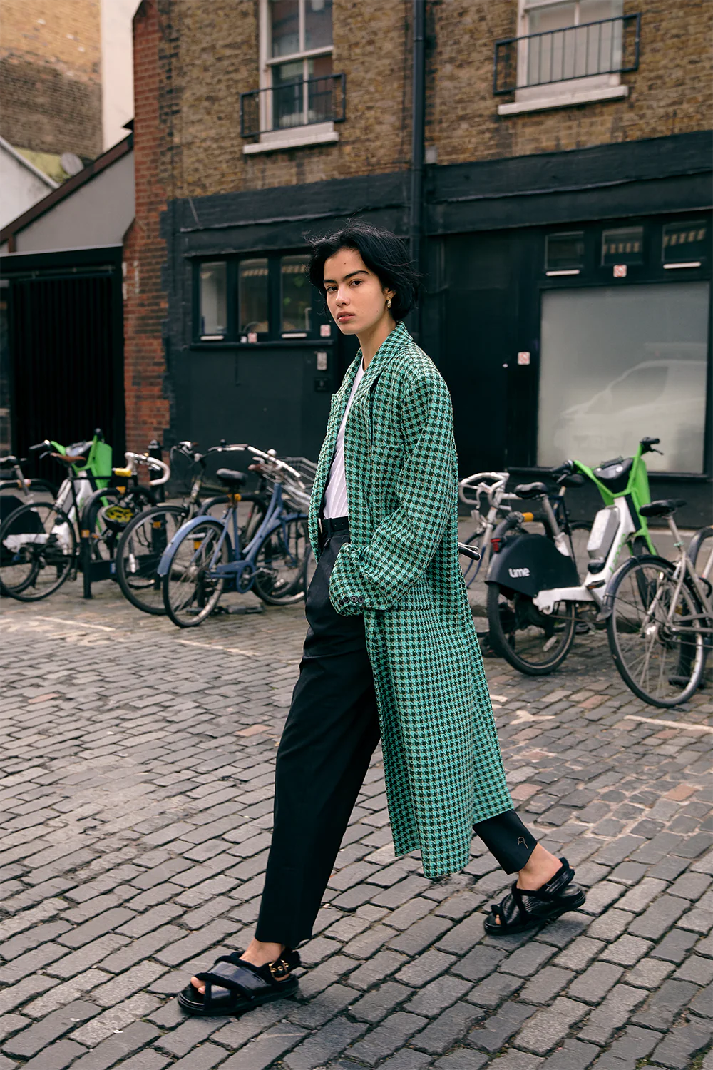 Carmen Coat in Aqua - Women's Lightweight Trench Coat with Belt, Perfect for Spring & Fall Fashion | Office Wear, Date Night, Travel Essentials
